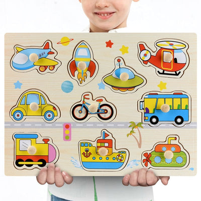 Fidtoy Puzzles en bois Montessori