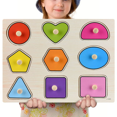 Fidtoy Puzzles en bois Montessori