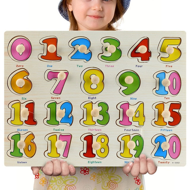 Fidtoy Puzzles en bois Montessori