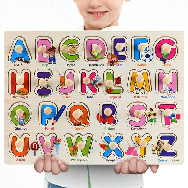 Fidtoy Puzzles en bois Montessori
