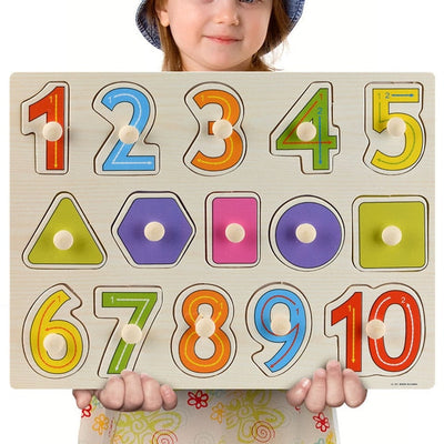 Fidtoy Puzzles en bois Montessori