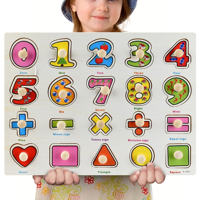 Fidtoy Puzzles en bois Montessori
