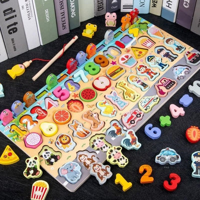 Fidtoy Montessori Educational Wooden Toys for Kids