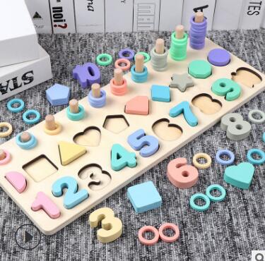 Fidtoy Montessori Educational Wooden Toys for Kids
