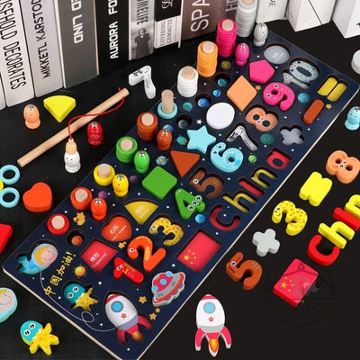 Fidtoy Montessori Educational Wooden Toys for Kids