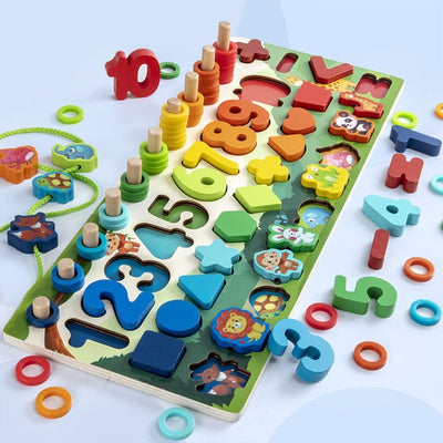 Fidtoy Montessori Educational Wooden Toys for Kids