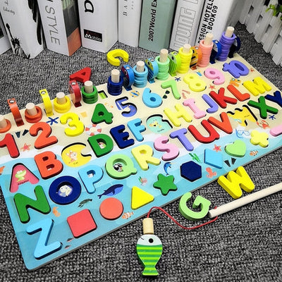 Fidtoy Montessori Educational Wooden Toys for Kids