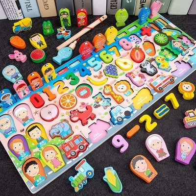 Fidtoy Montessori Educational Wooden Toys for Kids