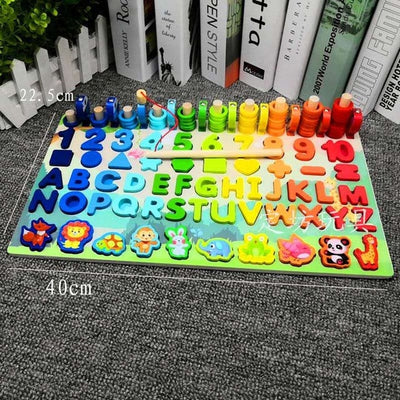 Fidtoy Montessori Educational Wooden Toys for Kids