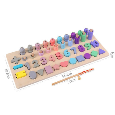 Fidtoy Montessori Educational Wooden Toys for Kids
