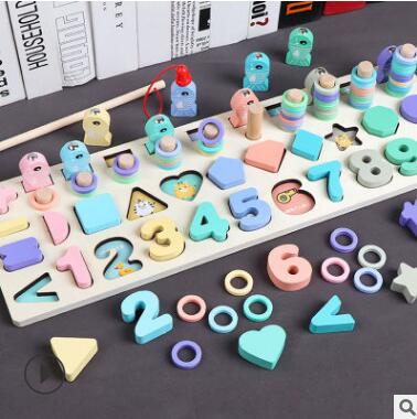 Fidtoy Montessori Educational Wooden Toys for Kids