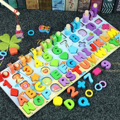 Fidtoy Montessori Educational Wooden Toys for Kids