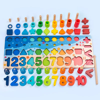 Fidtoy Montessori Educational Wooden Toys for Kids