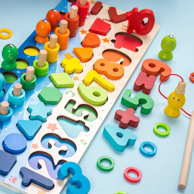 Fidtoy Montessori Educational Wooden Toys for Kids