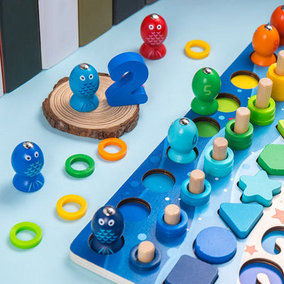 Fidtoy Montessori Educational Wooden Toys for Kids