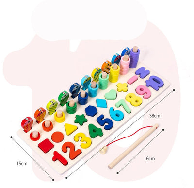 Fidtoy Montessori Educational Wooden Toys for Kids