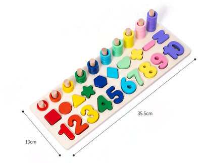 Fidtoy Montessori Educational Wooden Toys for Kids