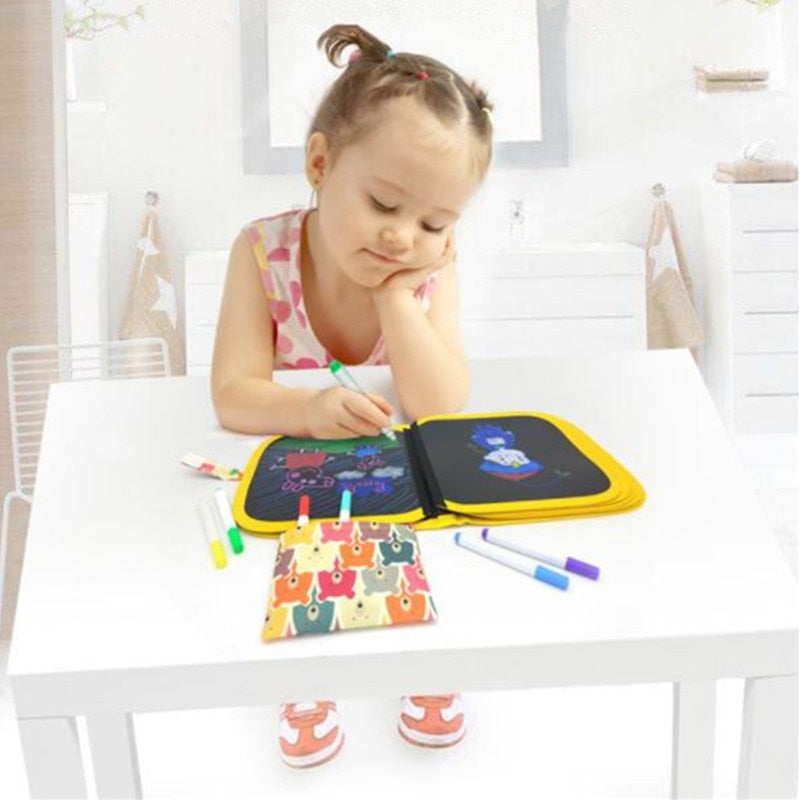 Children Magic Drawing Book (Water Chalk Reusable Drawing Board)