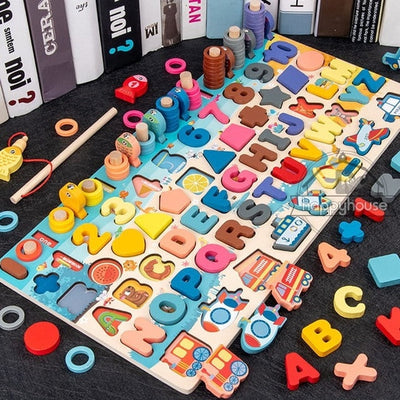 Fidtoy Montessori Educational Wooden Toys for Kids