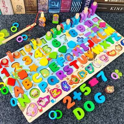 Fidtoy Montessori Educational Wooden Toys for Kids
