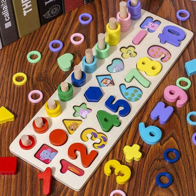 Fidtoy Montessori Educational Wooden Toys for Kids