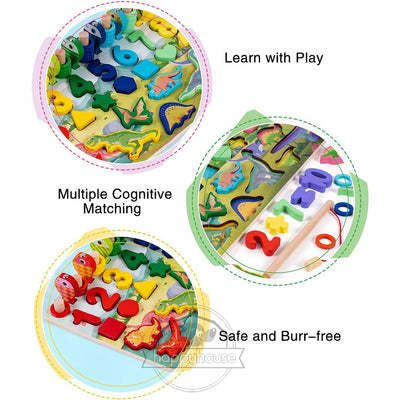 Fidtoy Montessori Educational Wooden Toys for Kids