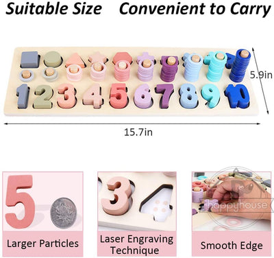 Fidtoy Montessori Educational Wooden Toys for Kids
