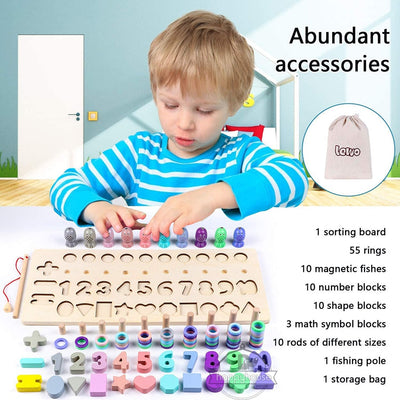 Fidtoy Montessori Educational Wooden Toys for Kids
