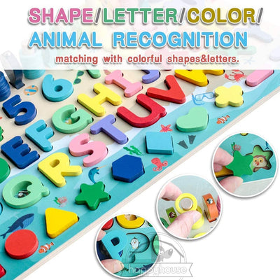 Fidtoy Montessori Educational Wooden Toys for Kids