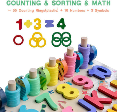 Fidtoy Montessori Educational Wooden Toys for Kids