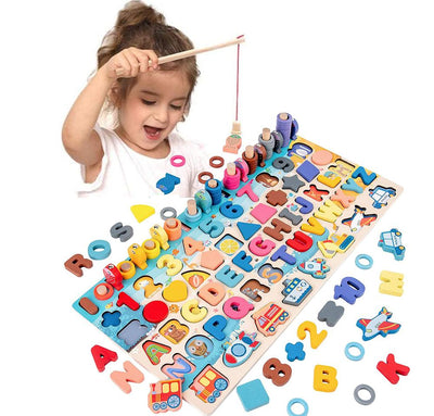 Fidtoy Montessori Educational Wooden Toys for Kids