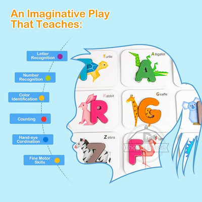 Fidtoy Montessori Educational Wooden Toys for Kids