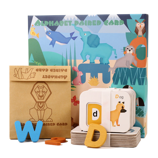Montessori Animal Matching With Alphabet Puzzle