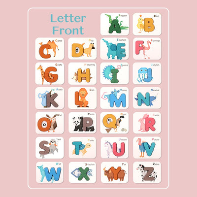 Montessori Animal Matching With Alphabet Puzzle