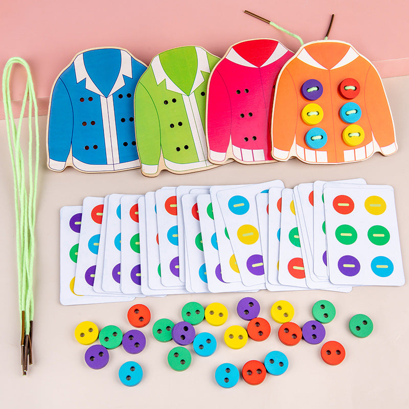 Montessori Wooden Sewing Toy