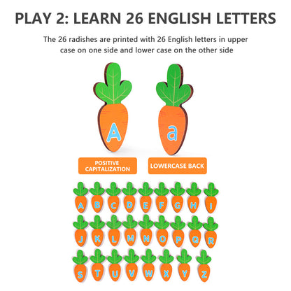 Alphabet Learning Farm - Eco-Friendly Wooden Montessori Toy