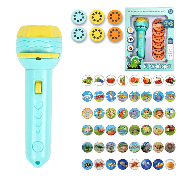 Montessori Baby Sleep Story Projector Torch