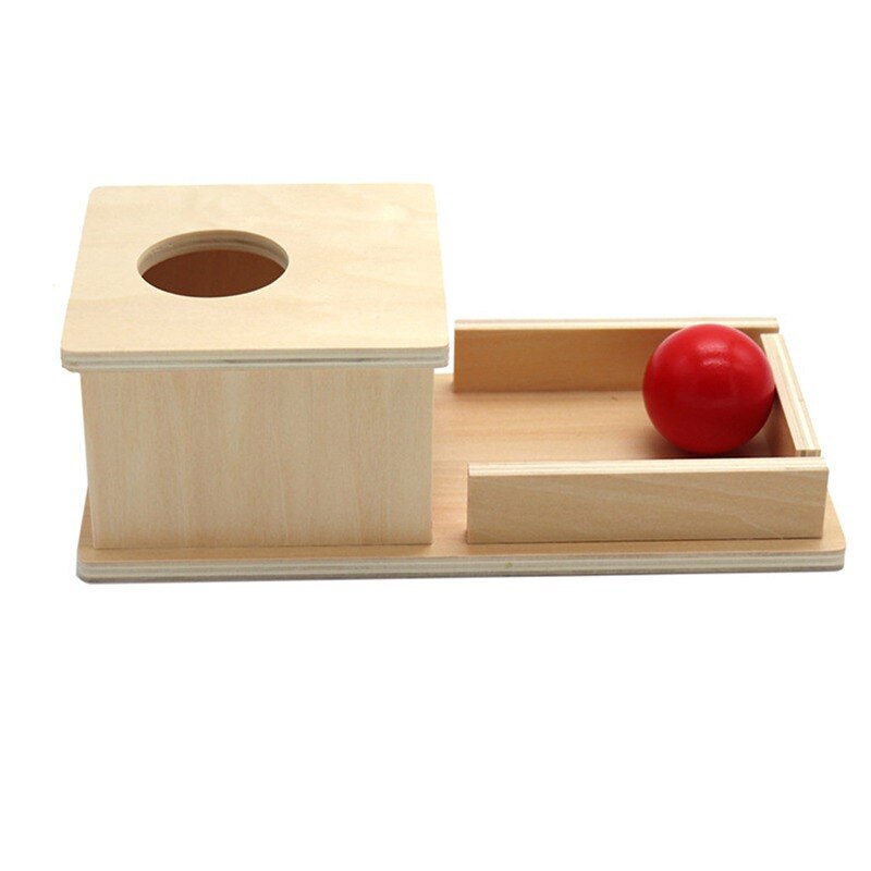 Montessori Object Permanence Box - Eco-Friendly Wood