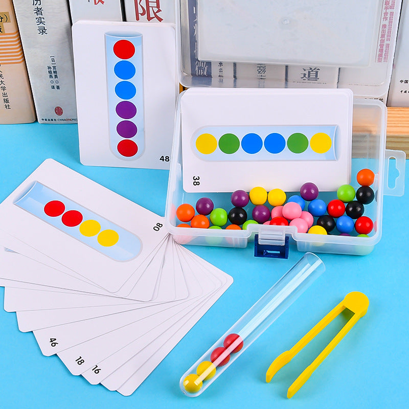 Perles Montessori pour tube à essai, jouet éducatif