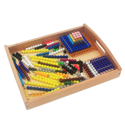Matériel de présentation Fidtoy Plateau en bois Montessori