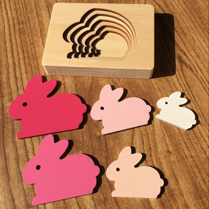 Wooden embedded puzzle - Toddler Educational