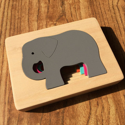 Wooden embedded puzzle - Toddler Educational