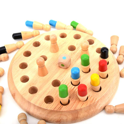 Wooden Color Memory - Board Game