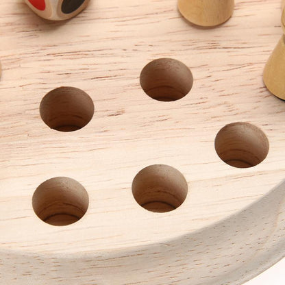 Wooden Color Memory - Board Game