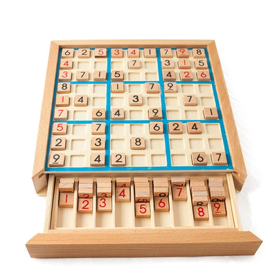 Fidtoy Wooden Sudoku Logic Board Game for Kids and Family