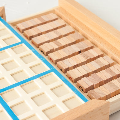 Fidtoy Wooden Sudoku Logic Board Game for Kids and Family