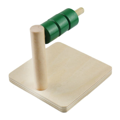 Wooden Disc on horizontal dowel - Toddler Montessori