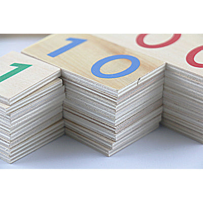 Cartes numérotées du système décimal Fidtoy, jouet Montessori pour les mathématiques