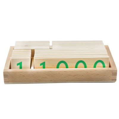 Cartes numérotées du système décimal Fidtoy, jouet Montessori pour les mathématiques