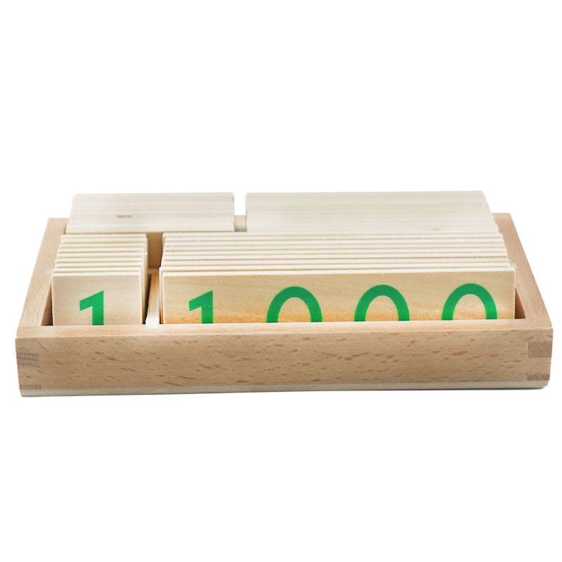 Number cards / Decimal System - Montessori mathematics